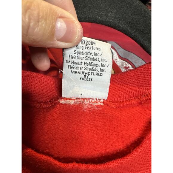 Vintage Christmas Betty Boop “ Be Naughty” Crewneck Size Large - Picture 4 of 5